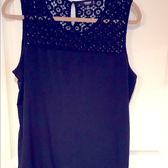 Navy blue dress tank size 0X (14/16). - Picture 4 of 4